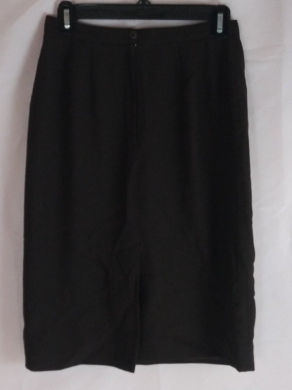 Women's Petite Chocolate Brown Lined Pencil Skirt Size 6P